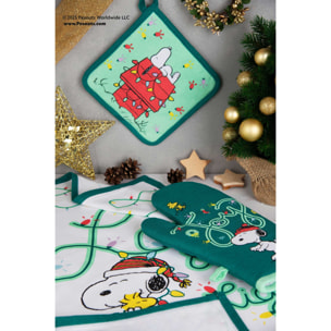 Set torchon avec manique et gant de cuisine Excelsa – Peanuts Shiny And Bright, Coton Multicolore