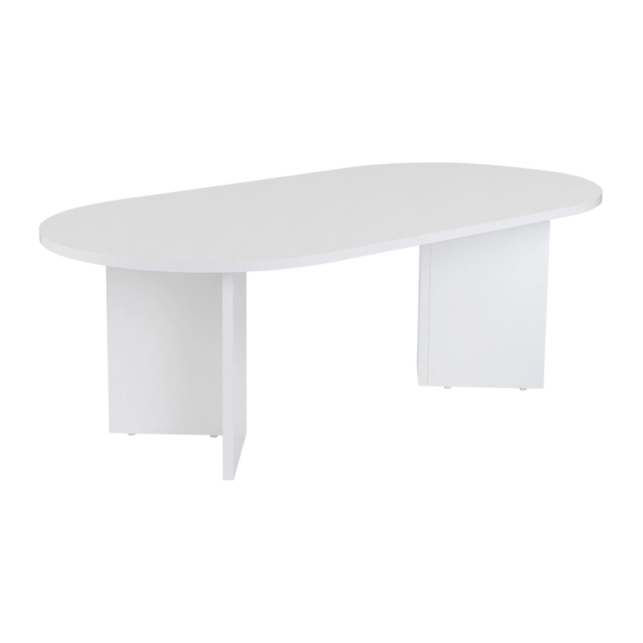 Table basse ovale effet travertin 119x60cm VENUS
