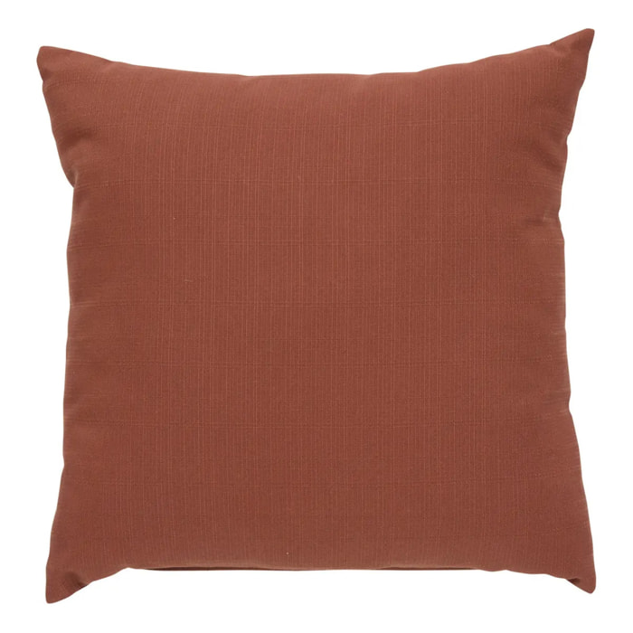 Coussin déco Korai acajou 40x40cm