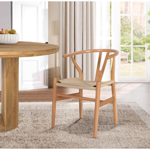 Silla de Madera de Haya 50 Cm Estilo Contemporáneo