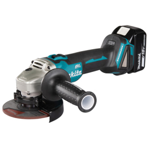 MAKITA Amoladora 18V Li-Ion 5.0 Ah Ø125mm - 2 baterías, cargador, en caja - DGA506RTJ
