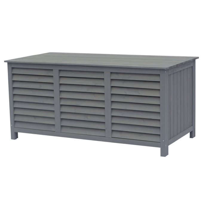 Coffre de jardin en bois "Macao" - 130 x 64 x 60 cm - Marron
