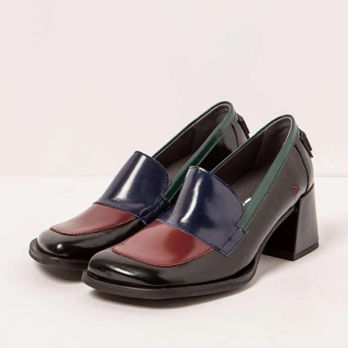 Zapatos con tacón 1705 NAPPA SHINNY MULTI-BLACK/ VERONA color Multi black