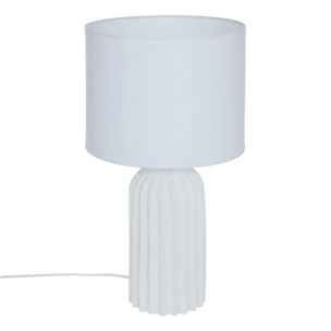Lampe à poser Fernan blanc H50cm