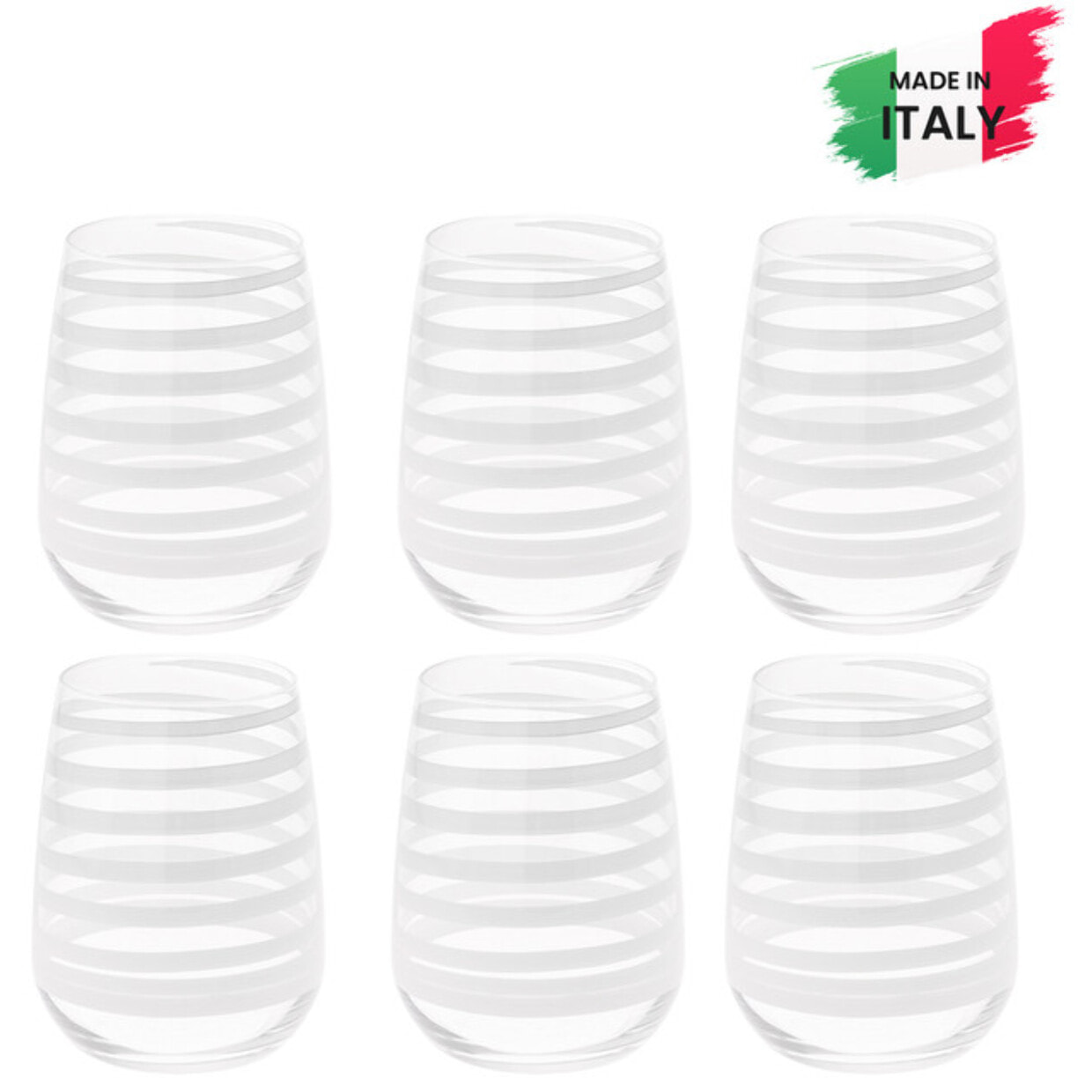 Set 6 bicchieri da acqua Malva