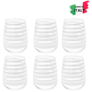 Set 6 bicchieri da acqua Malva