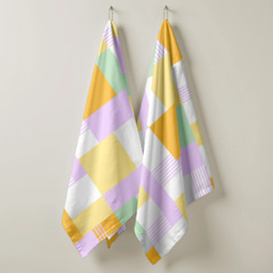 Pack de 2 torchons de cuisine 0120-146 100% coton 45x70 cm