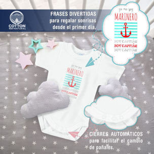 Body bebé personalizado frases algodón