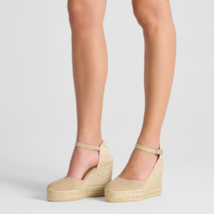 Alpargata cuña de yute 11cm doble plataforma