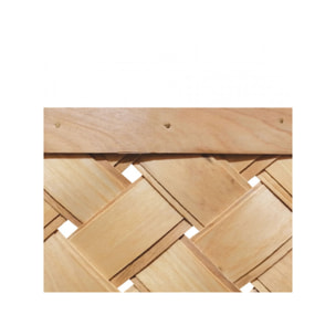 Lot de 2 paniers tressés en bois avec poignées en simili marron - EASTER 697