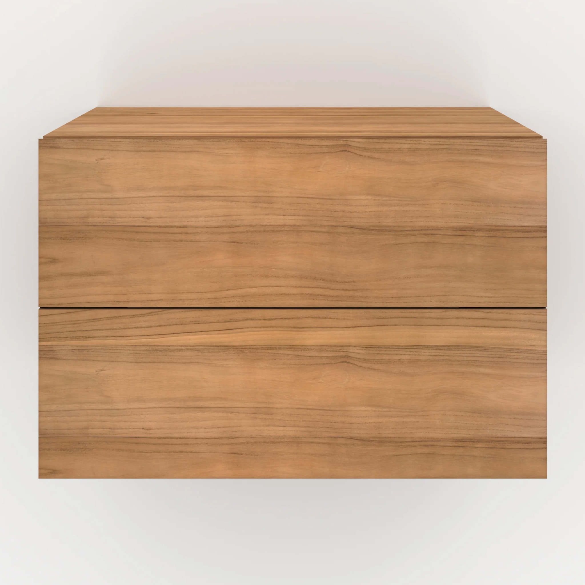 Meuble de salle de bain suspendu en bois de teck 60 cm - Hera