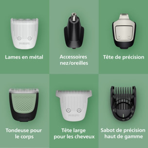 Tondeuse multi usages PHILIPS MG7941/15 Series 7000, 22 hauteurs de coupe, précision 0,2 mm, autonomie 120 mn