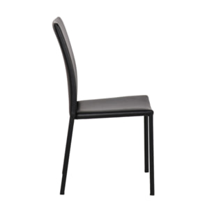 Chaise en simili empilables - 3 coloris - SANDY 2