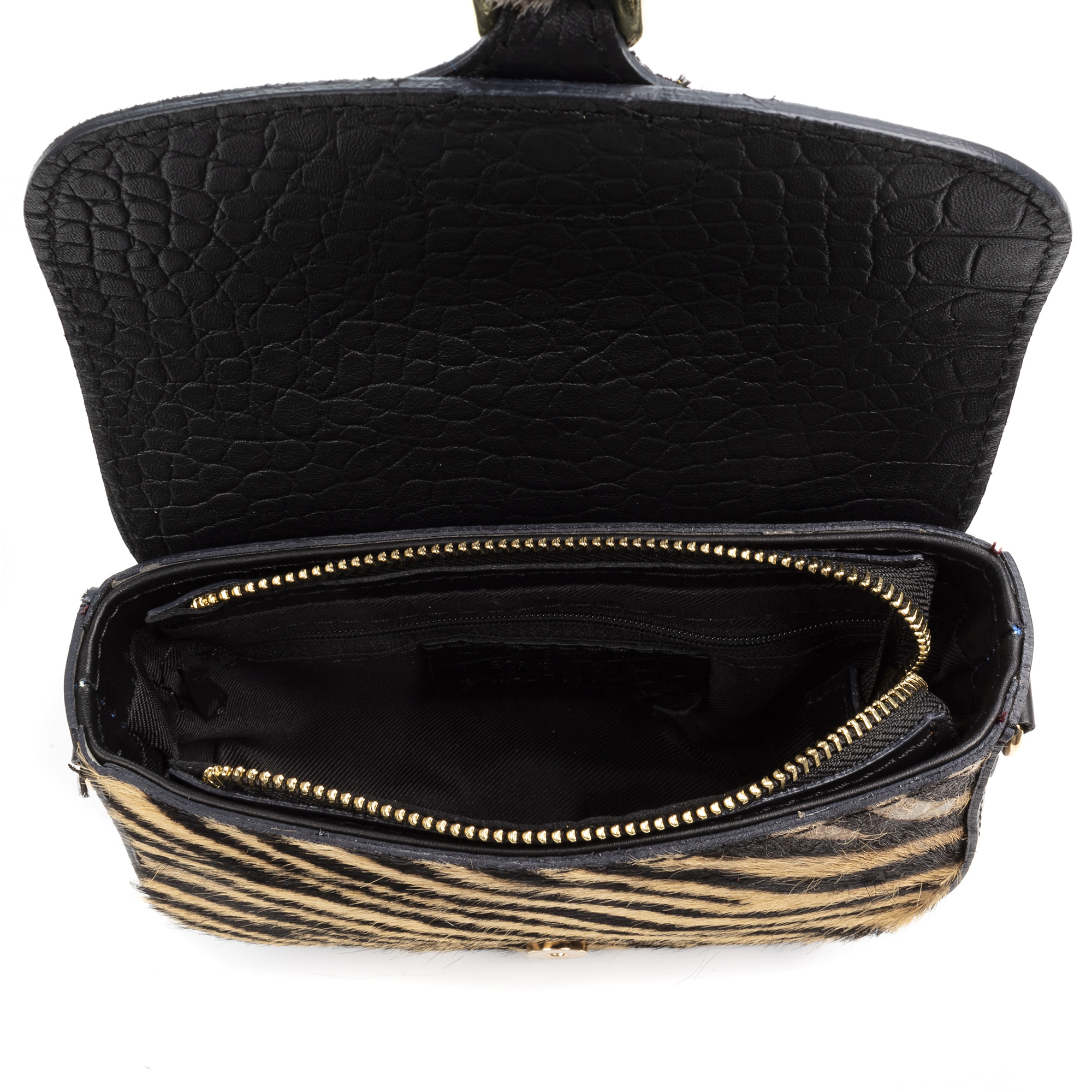 Annone borsa a tracolla donna. Pelle autentica finitura Cavallino