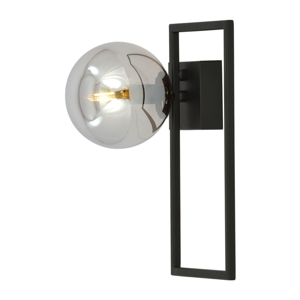 Lampada da soffitto Imago in acciaio nero e grafite
