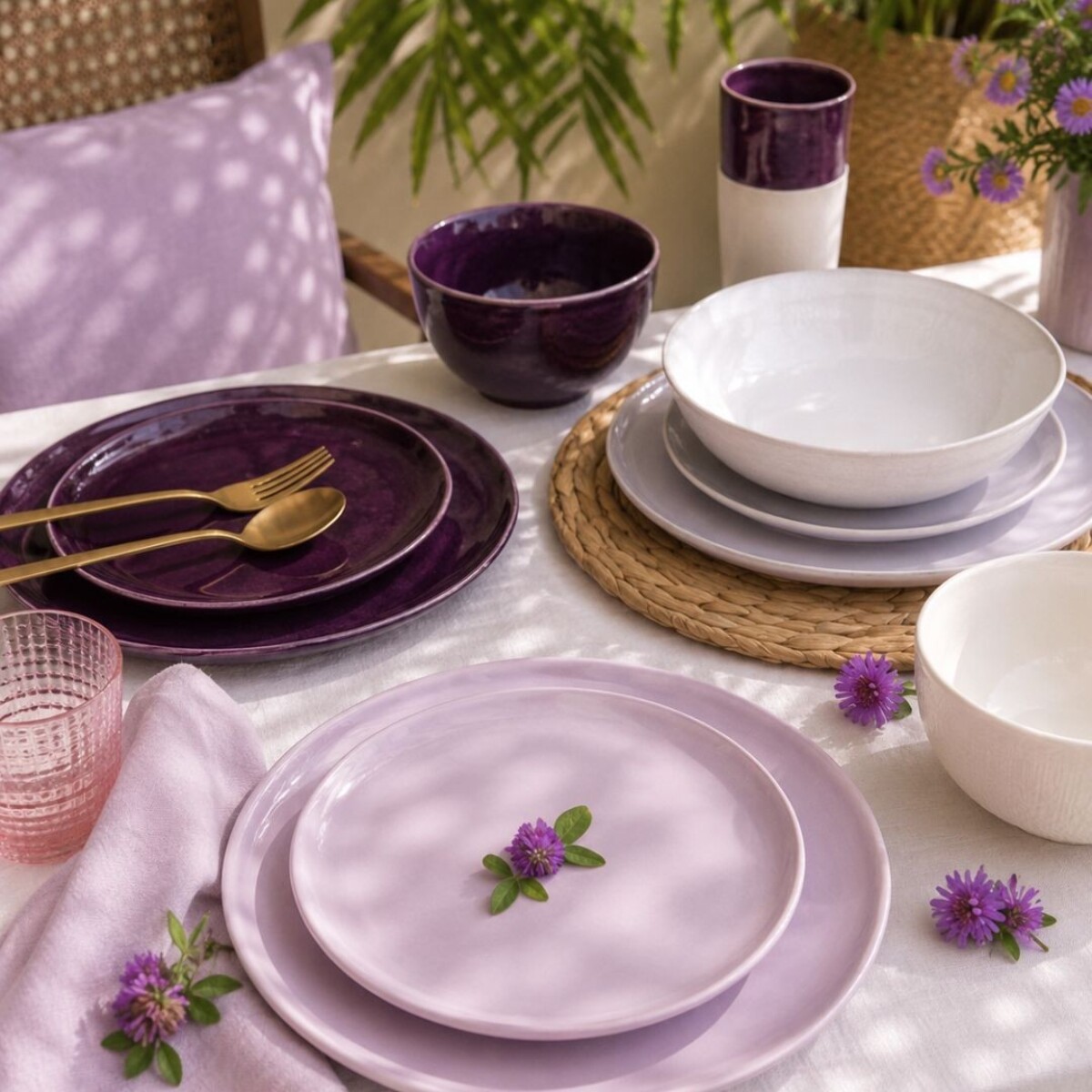 Lot de 6 assiettes à dessert, TERRA