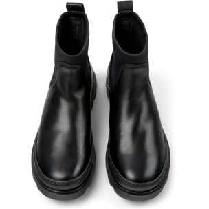 Botines - CAMPER Brutus - Negro - Cuero liso