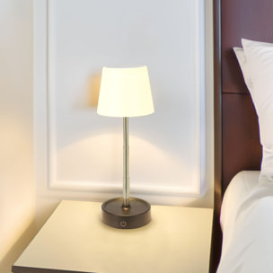 Well Home Lámpara de Mesa Retráctil con Luz LED SMD Blanca Cálida y Atenuación Continua Ø10,6x11,5cm