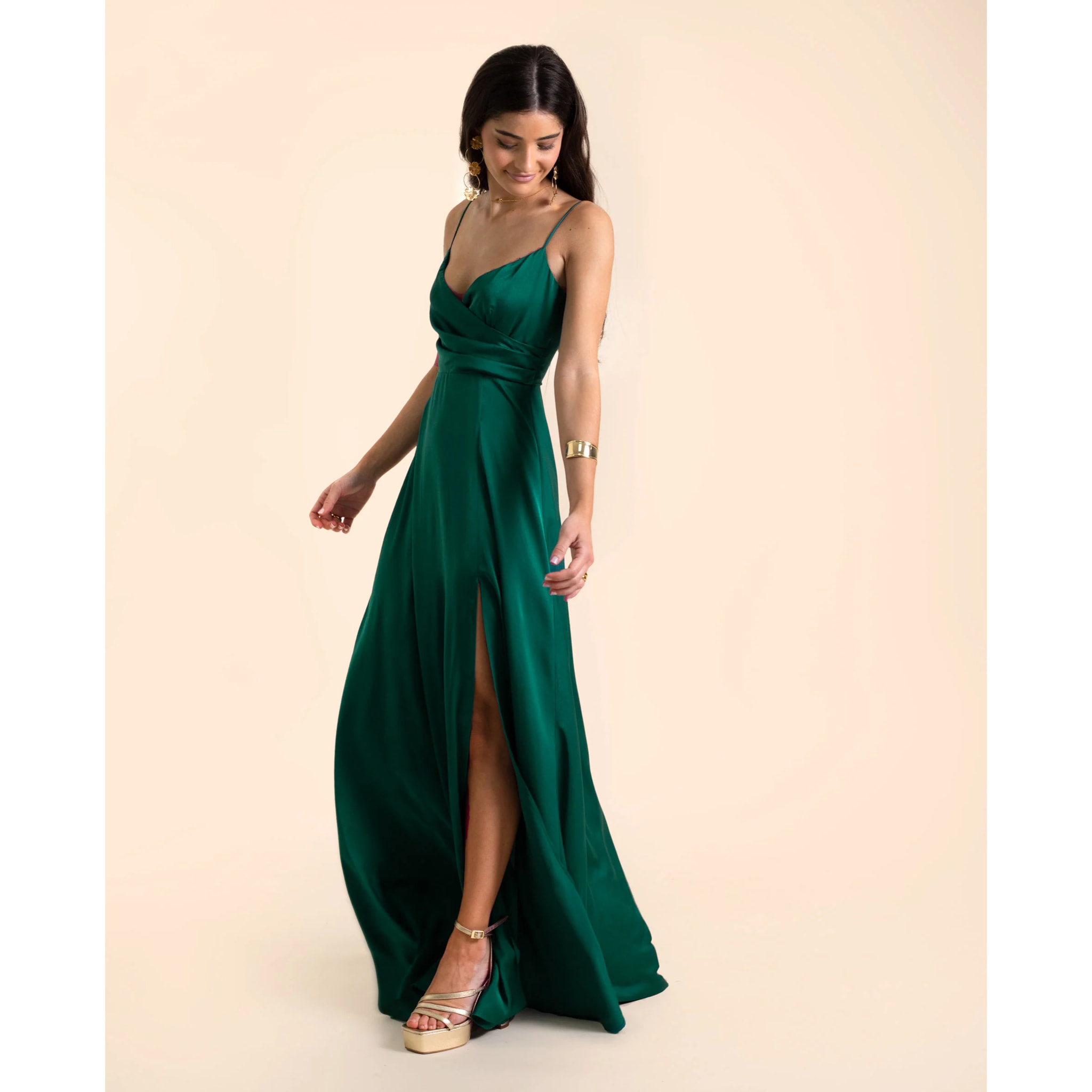 Vestido largo princesa de tirantes