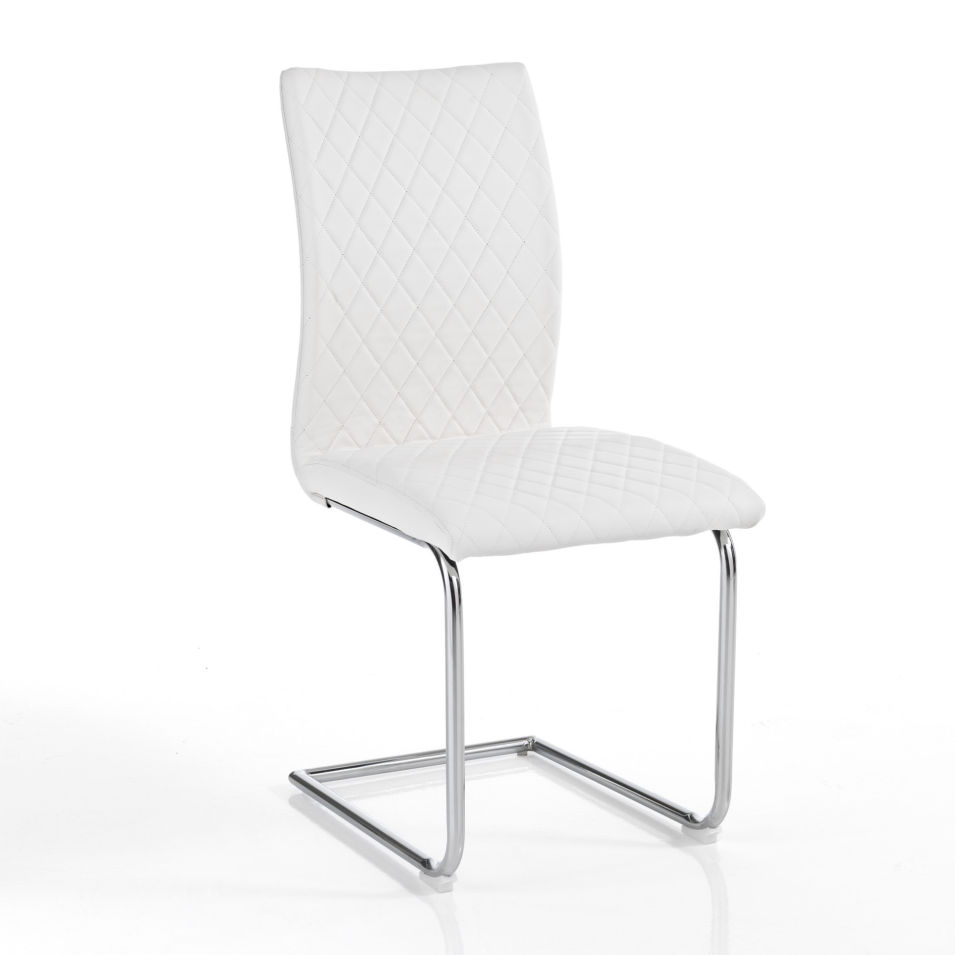 Tomasucci Lot de 4 Chaises JASMIN BLANC