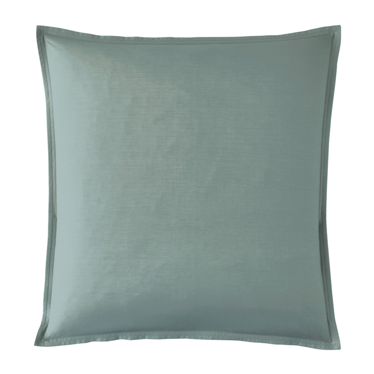 Taie d'oreiller unie en percale de coton, PREMIÈRE, Vert Agave