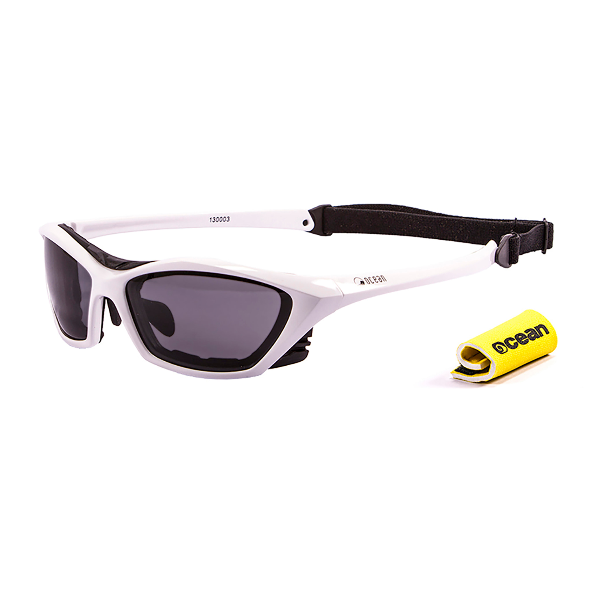 Gafas de deportes acuáticos OCEAN LAKE GARDA - Blanco brillante / Ahumada