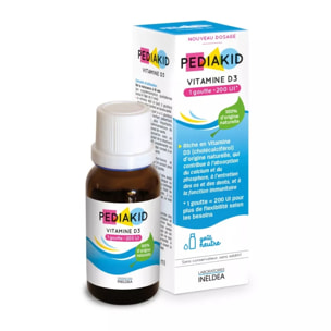 PEDIAKID - Cure Maxi Défenses Naturelles - 1 sirop Pediakid Immuno-Fort 250ml + 1 Pediakid Probiotiques 10M + 1 Pediakid Vitamine D3 1000 UI - Soutien de l'immunité & du capital osseux