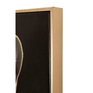 DIPINTO SU TELA LACCATO BULLY C/CORNICE CM 62X4X82