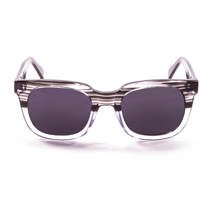 Gafas de sol LENOIR NICE - Demi negro con detalle blanco transparente / Ahumada