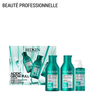 Acidic Grow Full - Coffret Shampoing 300ml + Après-Shampoing 300ml + Sérum 100ml