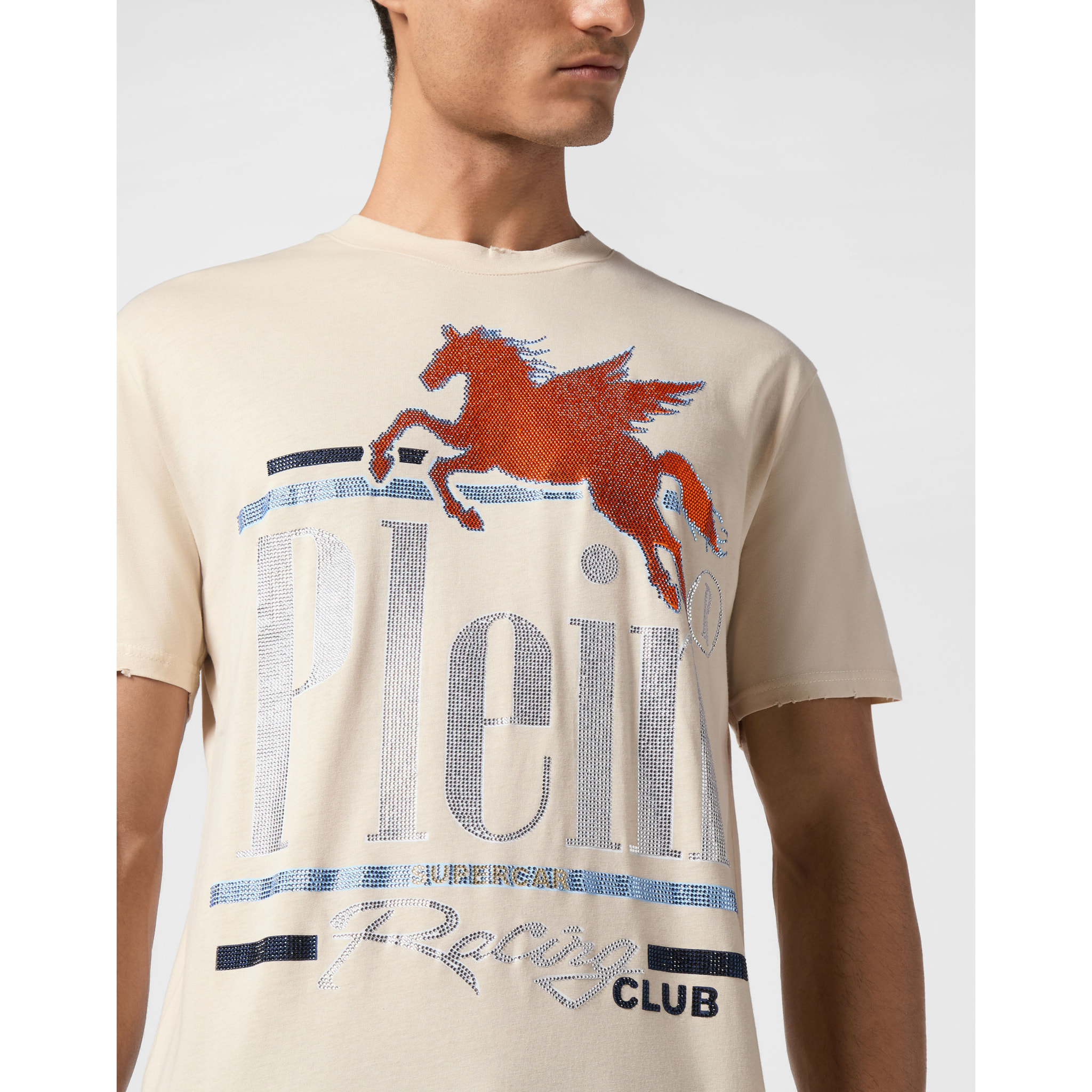 PHILIPP PLEIN Camiseta Cuello Redondo RACING