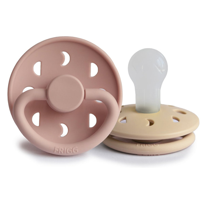 Frigg Pack 2 Chupetes Block Silicona Moon Phase
