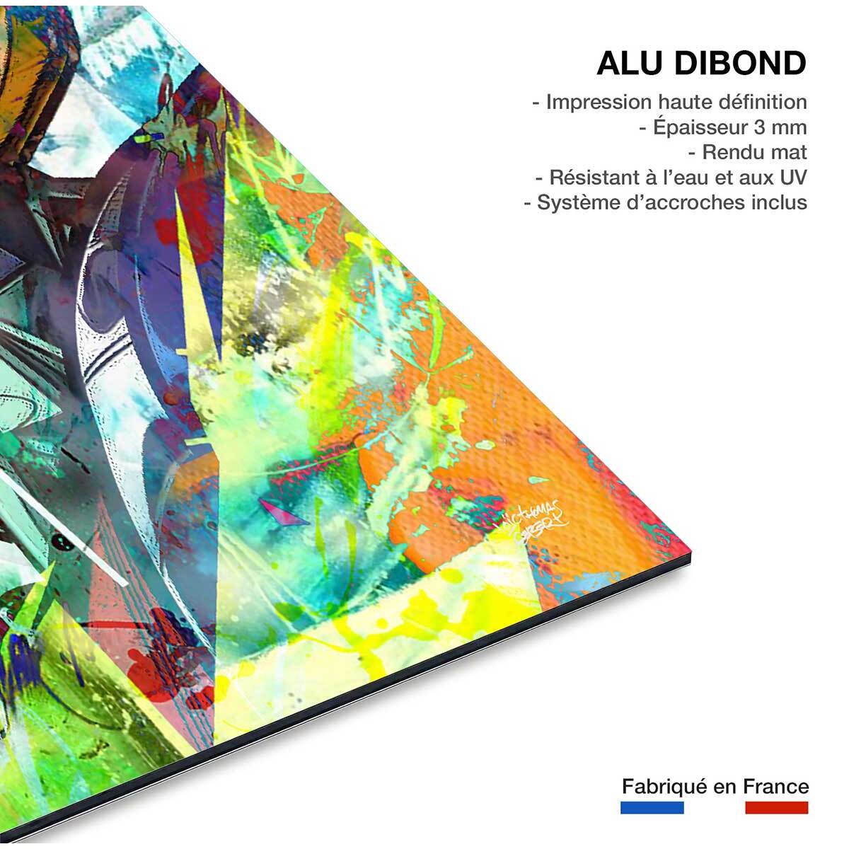 Tableau pop art goldorak graff  Tableau alu Dibond
