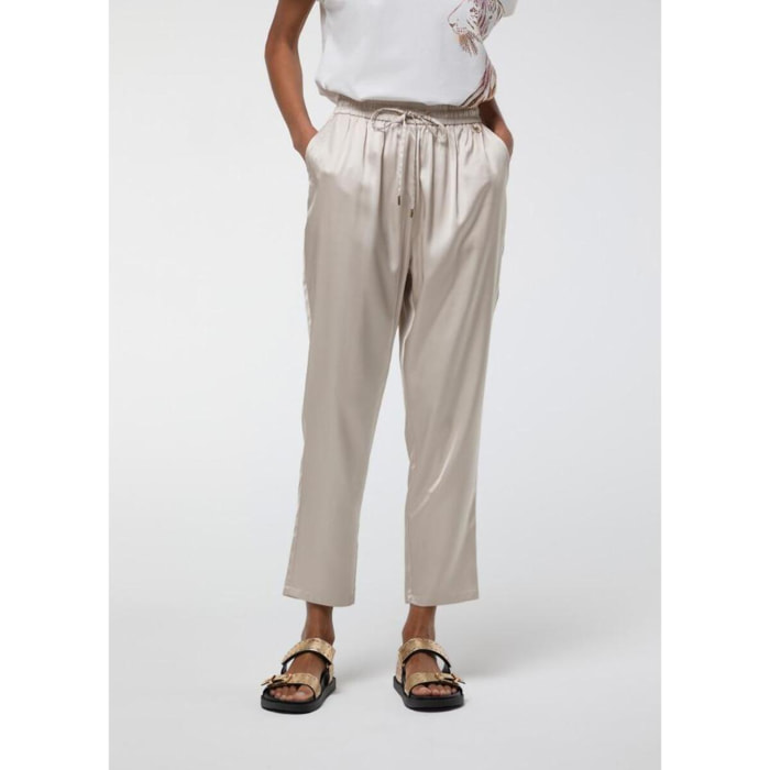 Vita elastica da jogger in raso