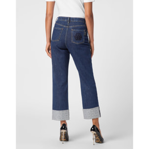 PHILIPP PLEIN Denim Trousers Loose Fit MONOGRAM