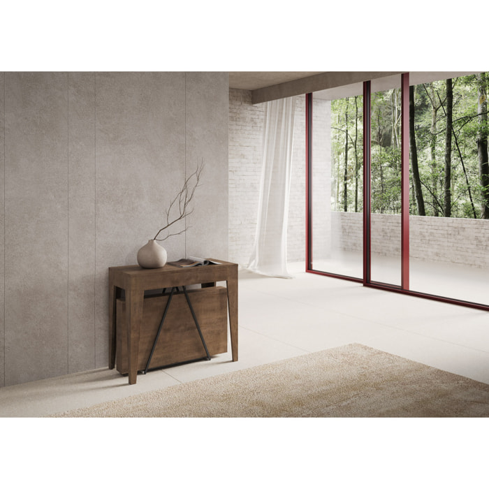 Consolle allungabile 90x42/302 cm Zima noce