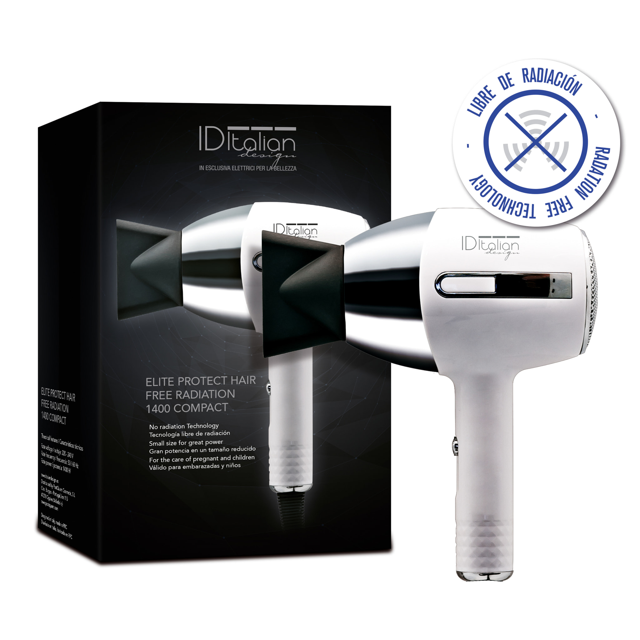 Brosse lissante coiffante professionnelle - 1400 w