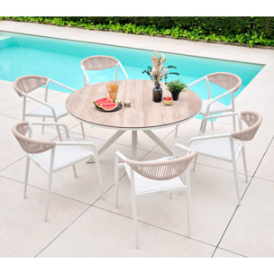 Fauteuil de jardin - Blanc - FONTANA BLANC