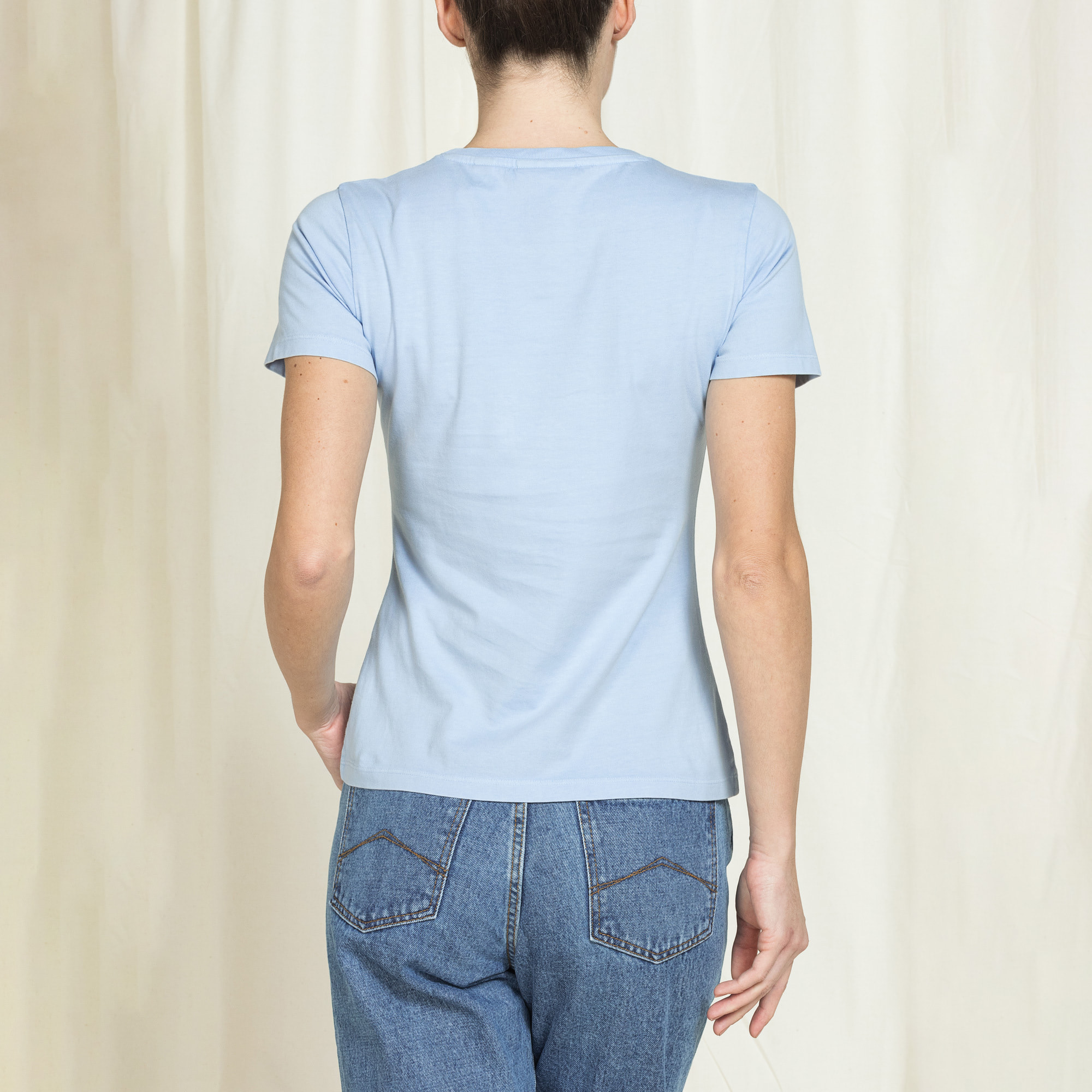 T-SHIRT GIROCOLLO REPLICA IN JERSEY