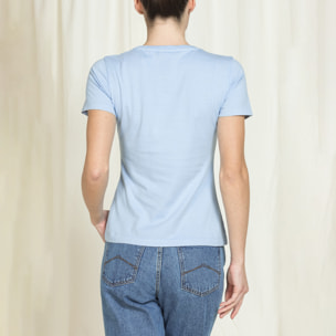 T-SHIRT GIROCOLLO REPLICA IN JERSEY