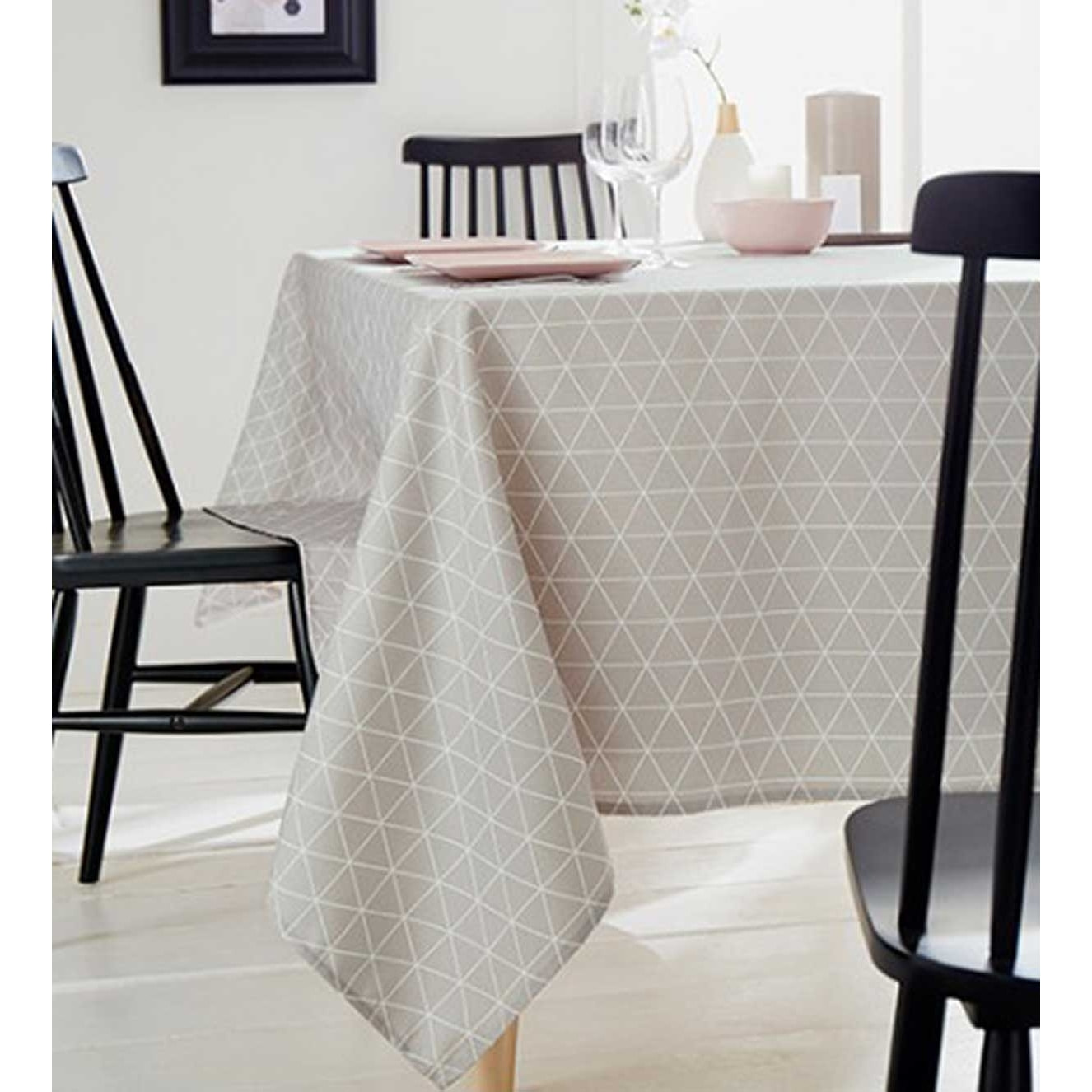 Nappe Rectangulaire 'Scandinave' - Beige