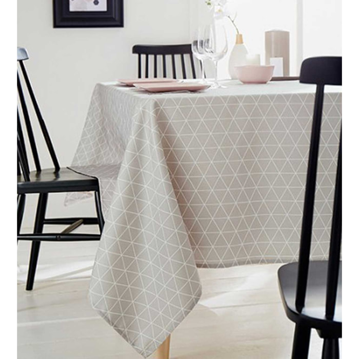 Nappe Rectangulaire 'Scandinave' - Beige