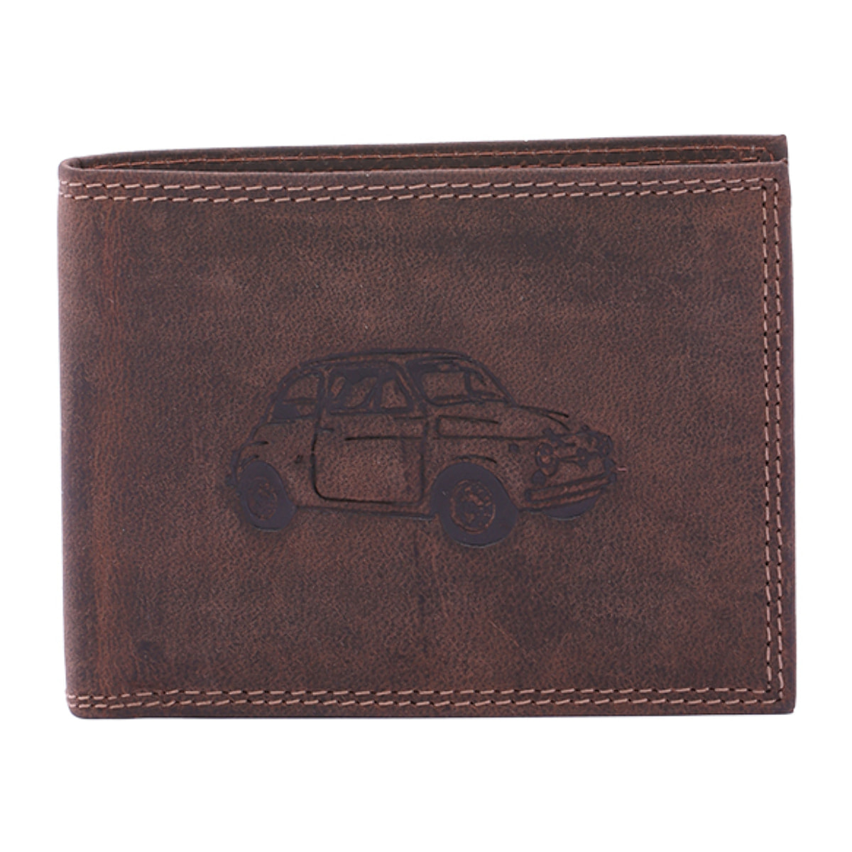 Portafoglio  da uomo In Vera pelle Made in Italy 9,5x12,5x2,5 cm