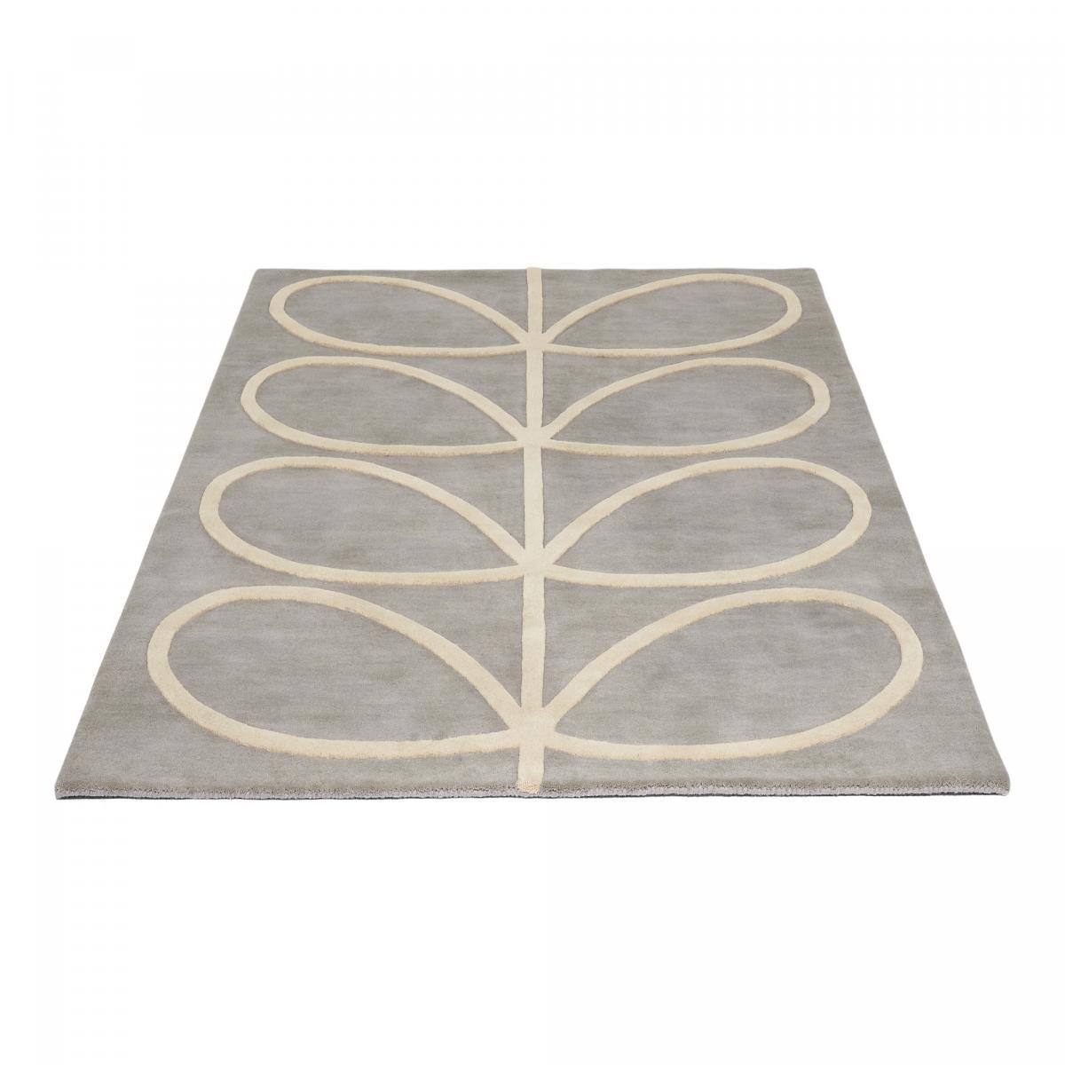 Tapis salon et chambre fait à la main en laine motif seventies YOZA
