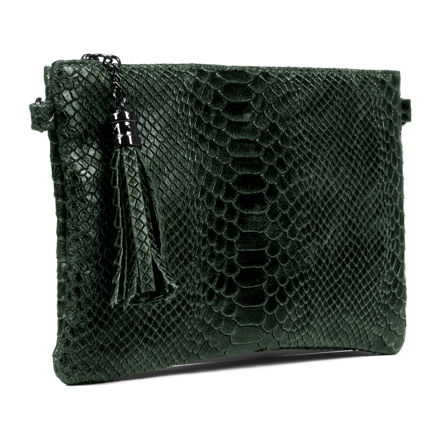 Ermellino Borsa a tracolla da donna Vera pelle Scamosciato stampa serpente