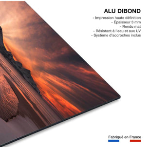 Tableau paysage Golden sunset Tableau alu Dibond