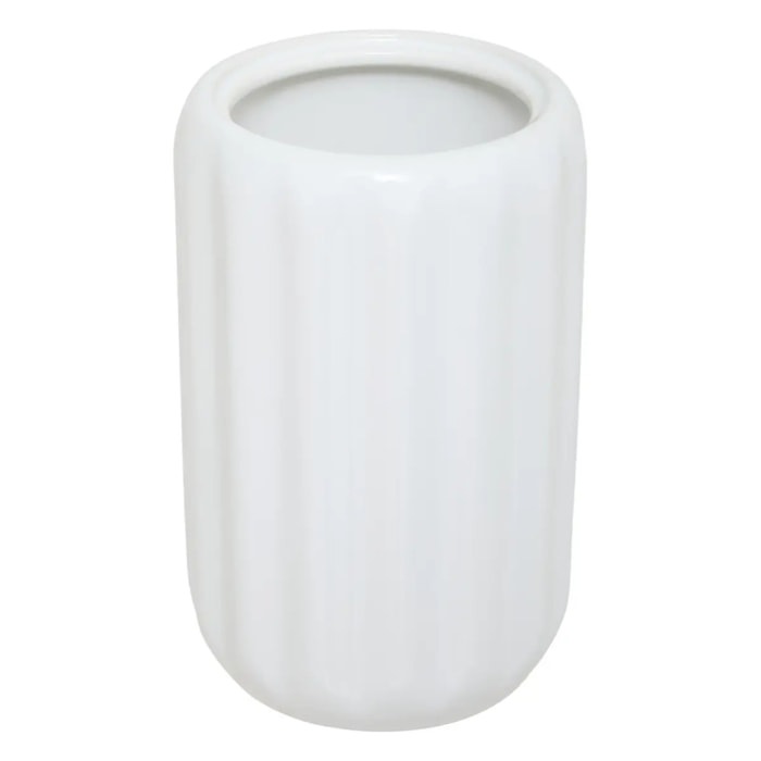 Brosse WC Colorama en céramique H.40cm blanc