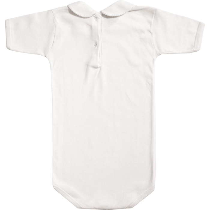 Body bebé manga corta con cuello