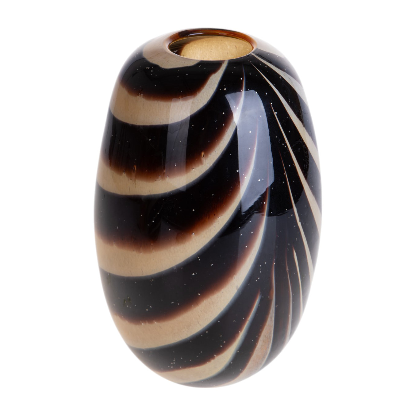 Vaso effetto righe - 19,5xH30x19,5cm - Pezzi 1 - Bianchi Dino SpA