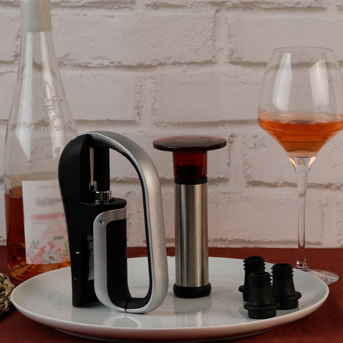 Œnologie - Set de 4 accesorios enológicos